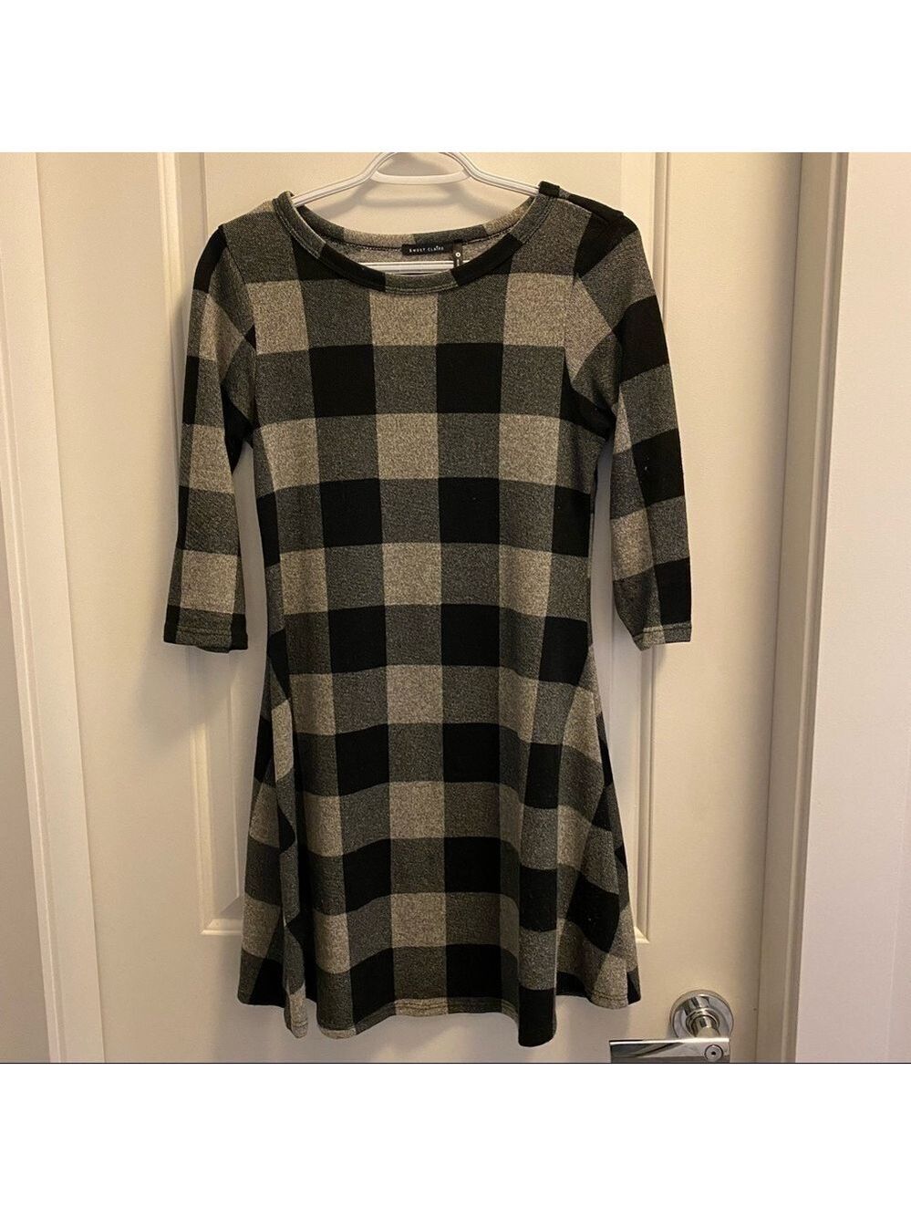*4 for $25* Sweet Claire Plaid Dress